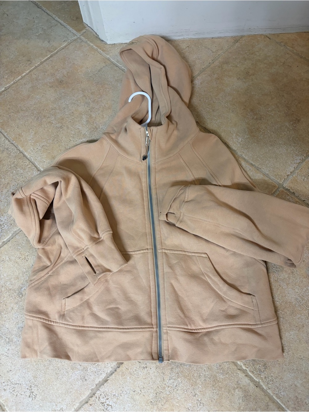 lululemon athletica cropped full zip scuba Hoodie sz xs/sm